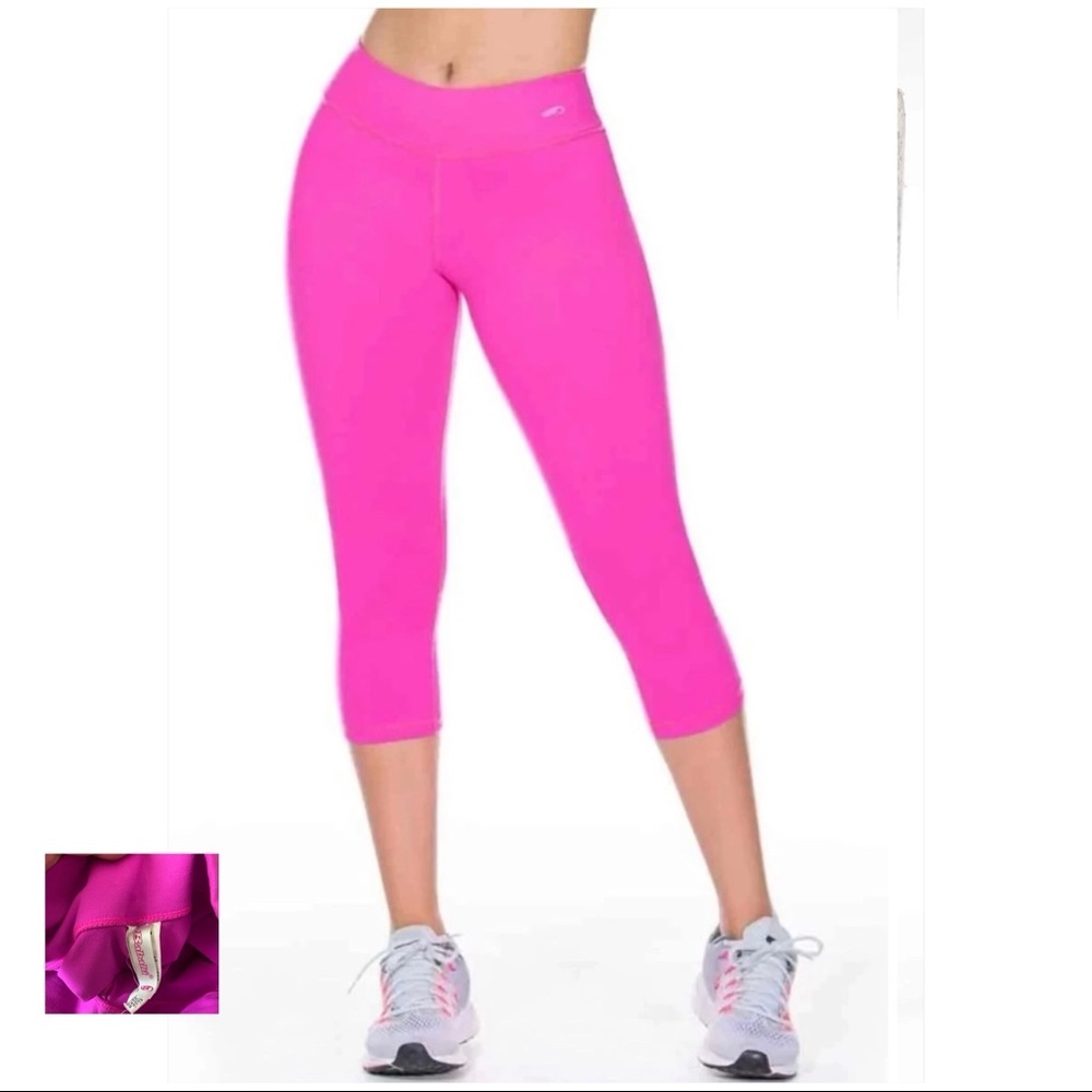 BABALU LN Neon Pink Fuchsia Low Rise 7/8 Leggings